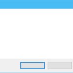 Windows 10 Error three buttons