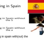 I live in spain with(out) the...