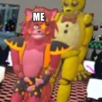 Me vs Depression | DEPRESSION; ME | image tagged in springtrap looking down to foxy | made w/ Imgflip meme maker