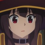 Megumin looking