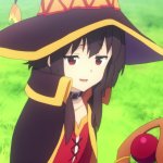 Megumin smiling