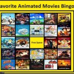 favorite animated movies bingo | image tagged in favorite animated movies bingo,cinema,movies,videogames,anime,favorites | made w/ Imgflip meme maker