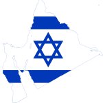 Flag map of Greater Israel