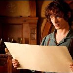 Frodo reading