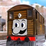 Weegee toby | image tagged in toby the tram engine | made w/ Imgflip meme maker