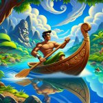 man on a boat
