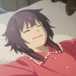 Megumin waking up