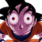 Goku staring at you