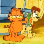 Garfield Money meme