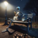 waiting skeleton