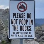 Poop in rocks even harder