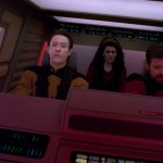 Data Troi Riker Shuttlecraft