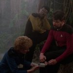 Commander Riker Talking To Doctor Pulaski