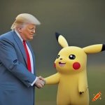 Trump and Pikachu meme