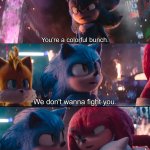 Team Sonic vs Shadow meme