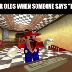 This image has a very awesome title | 5 YEAR OLDS WHEN SOMEONE SAYS "POOP" | image tagged in gifs,mario,smg4,memes,funny | made w/ Imgflip video-to-gif maker