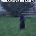 KnackForStatingTheObvious | ME WEARING A PLAGUE DOCTOR MASK WALKING ON MY LAWN: | image tagged in gifs,thanks captain obvious | made w/ Imgflip video-to-gif maker