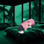 Hitori dreams | image tagged in lonely bedroom in the rain | made w/ Imgflip meme maker