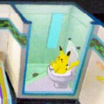 Pikachu in the toilet