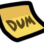 Dum Sticker