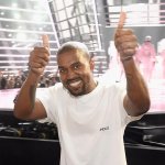 kanye west thumbs up