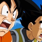 Goku and Vegeta surprised