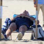 Biden on the beach