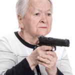 grandma with gun