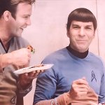 Kirk & Spock on break