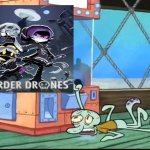 Squidward really wants murder drone | image tagged in squid claw game | made w/ Imgflip meme maker