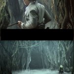 Luke and Yoda Cave