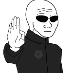 cool wojak with black shade