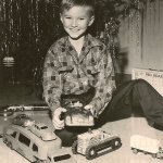 1950s boy trucks toys Christmas USA