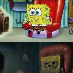 SpongeBob tired