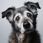 old dog looking confused