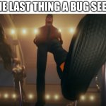 Foot | THE LAST THING A BUG SEES: | image tagged in foot,ajr,bugs,music,horror,fear | made w/ Imgflip meme maker