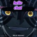 akaza hello chat GIF Template