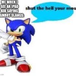 Shut the hell your mouth | ME WHEN I SEE AN IPAD KID SAYING BRAINROT SLANGS: | image tagged in shut the hell your mouth | made w/ Imgflip meme maker