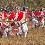 british redcoats marching