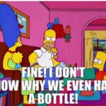 Simpsons bottle meme