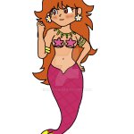 Daisy - KC Mario (Mermaid - Coloured)