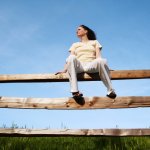 Sitting on a fence
