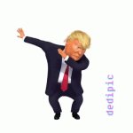 Trump dabbing GIF Template