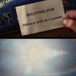 Shooting Star Card