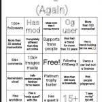 Updated bingo meme