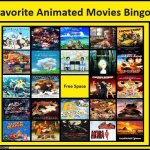 favorite animated movies bingo | image tagged in favorite animated movies bingo,favorites,2001,cinema,anime,classic movies | made w/ Imgflip meme maker