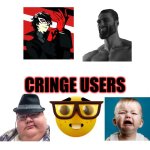 Based users vs cringe users (Reimu's style V2) template