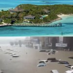 billionaire private island above flooded street