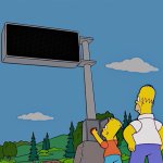 Simpsons Highway Sign Blank