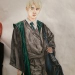 Draco Malfoy drawing (Harry Potter) | image tagged in drawing,art,harry potter,draco malfoy,slytherin,hogwarts | made w/ Imgflip meme maker